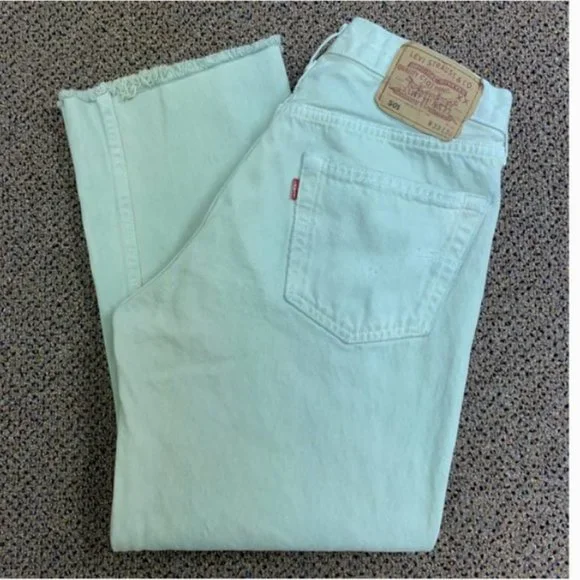 Vintage 501 European Levi's Very Cool Teal Color